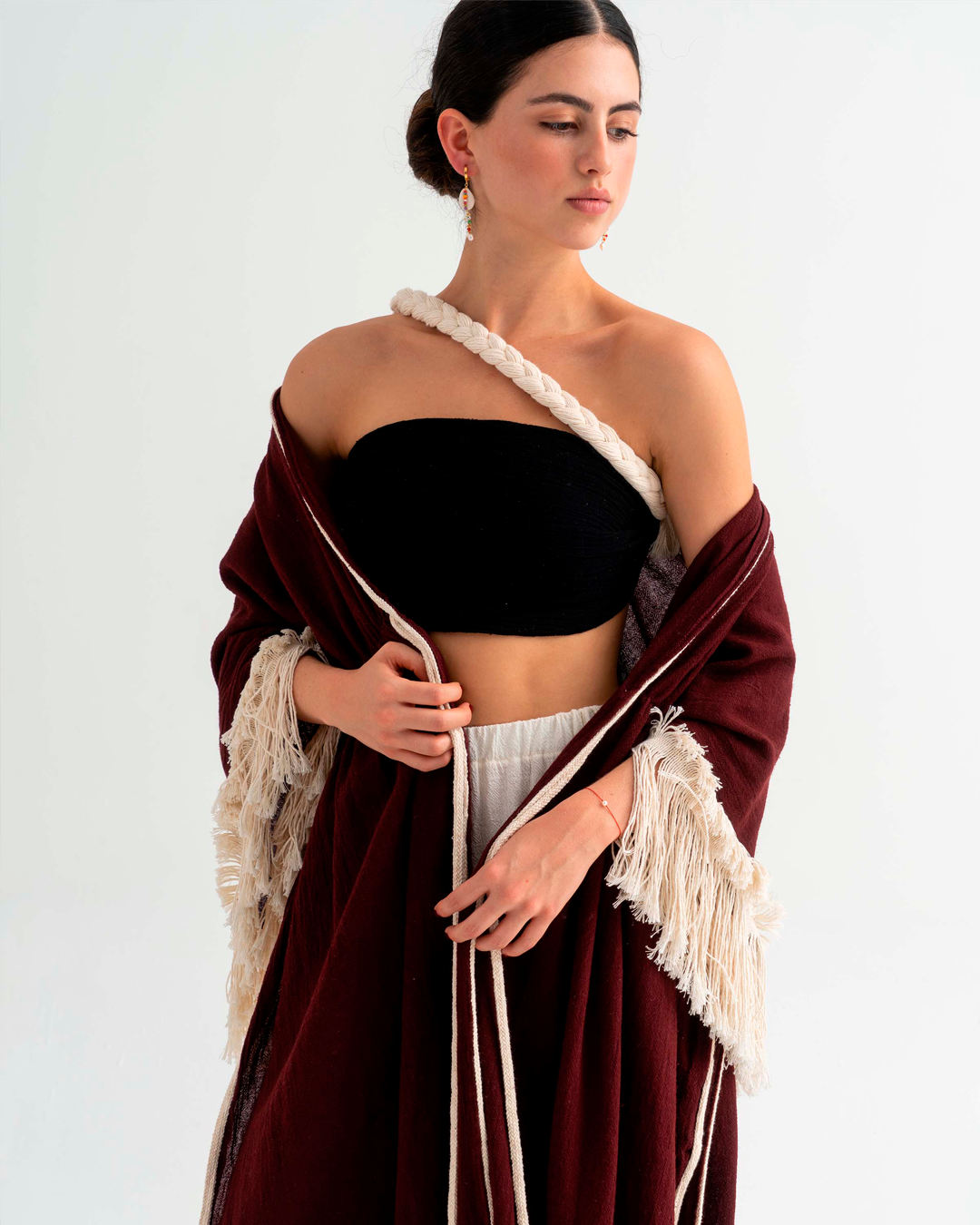 Rodas Top Black With Braid