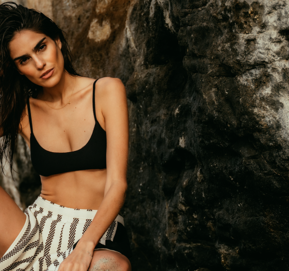 Alessandra Pants Black Lines