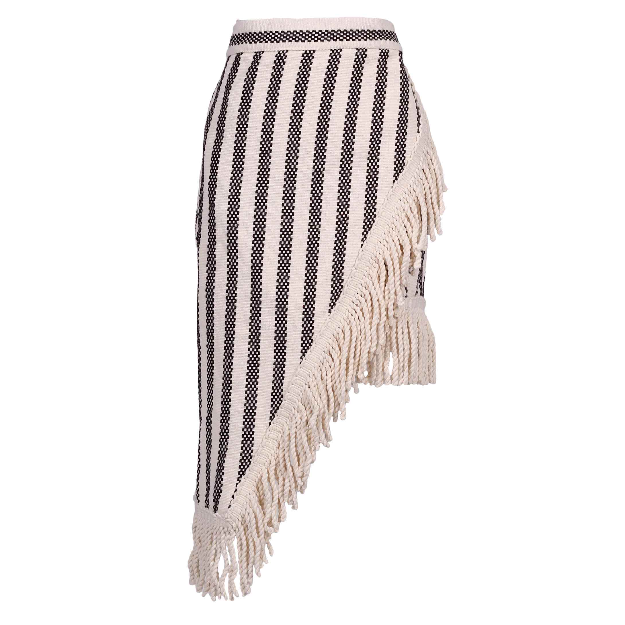 Carmela Skirt Black Stripes